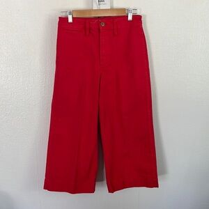 Madewell Red Chinos Straight-Leg Pants